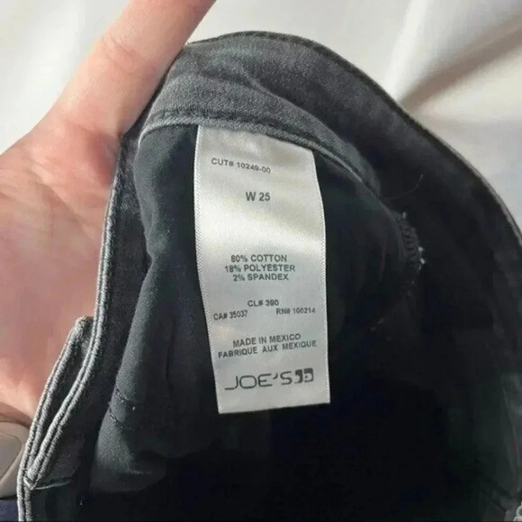 Joe's Jeans Black Angelyne Mid Rise Jegging 25 - Picture 5 of 5